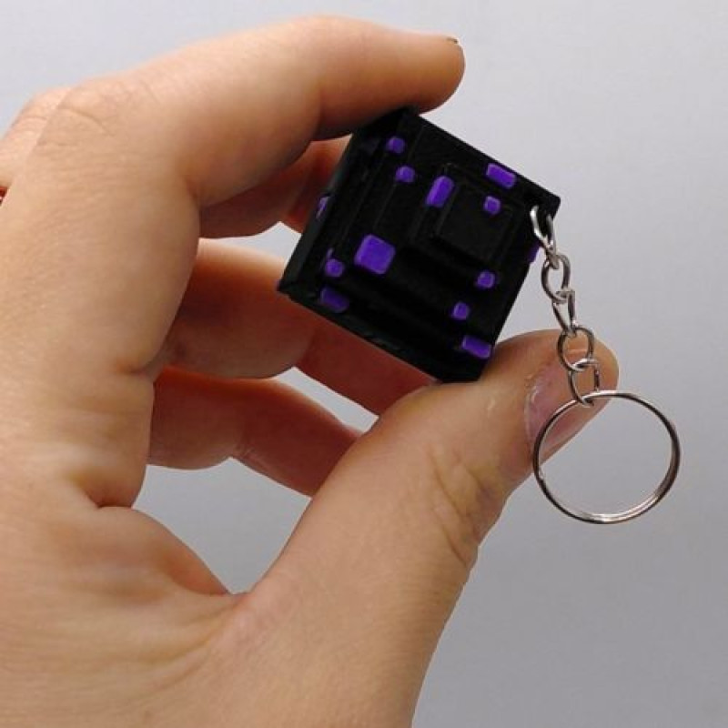 3D Брелоки MINECRAFT / МАЙНКРАФТ DRAGON EGG / ЯЙЦЕ ДРАКОНА KEYCHAIN, 3D друк