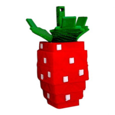 3D Брелоки ROBLOX ELDER STRAWBERRY / СТАРА ПОЛУНИЦЯ GAG KEYCHAIN, 3D друк