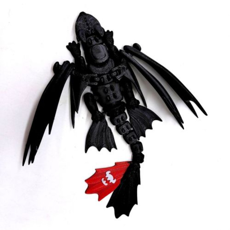 ФІГУРКА 3D HERO DRAGON NIGHT FURY / НІЧНА ЛЮТЬ, 3D ДРУК 