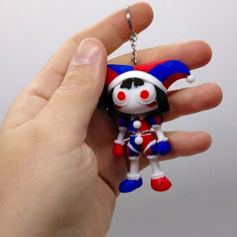 3D Брелоки FLEXI POMNI/ ПОМНІ ЦИФРОВИЙ ЦИРК (The Amazing Digital Circus) KEYCHAIN, 3D друк