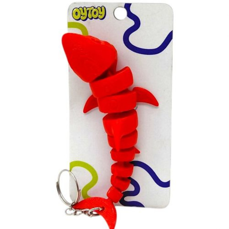 Брелок (3D друк) Flexi Shark / Акула Keychain (мікс видів)