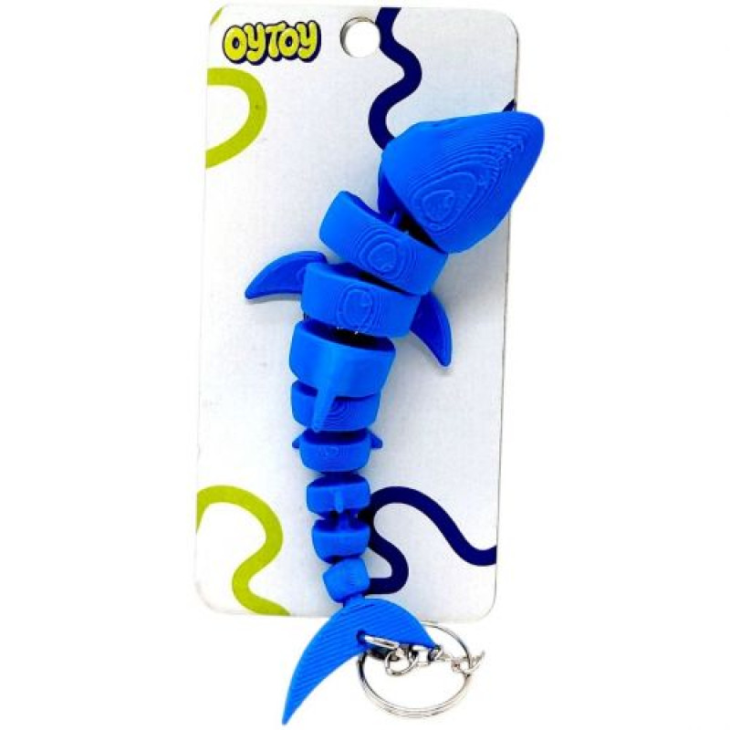 Брелок (3D друк) Flexi Shark / Акула Keychain (мікс видів)