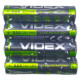 R03P Батарейки Videx AAA, сольові (4332) (ціна за 1 спайку - 4 шт)