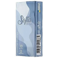 Softa хустинки носові 10х10 2ш білі