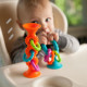 Прорізувач-брязкальце на присосках Fat Brain Toys Squigz Loops, помаранчевий