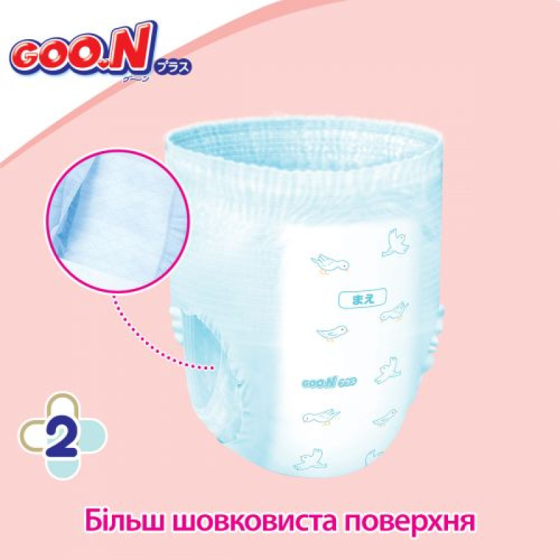 Трусики-підгузки Goo.N Plus для дітей (розмір 6(XXL), 13-25кг, 28 шт.)