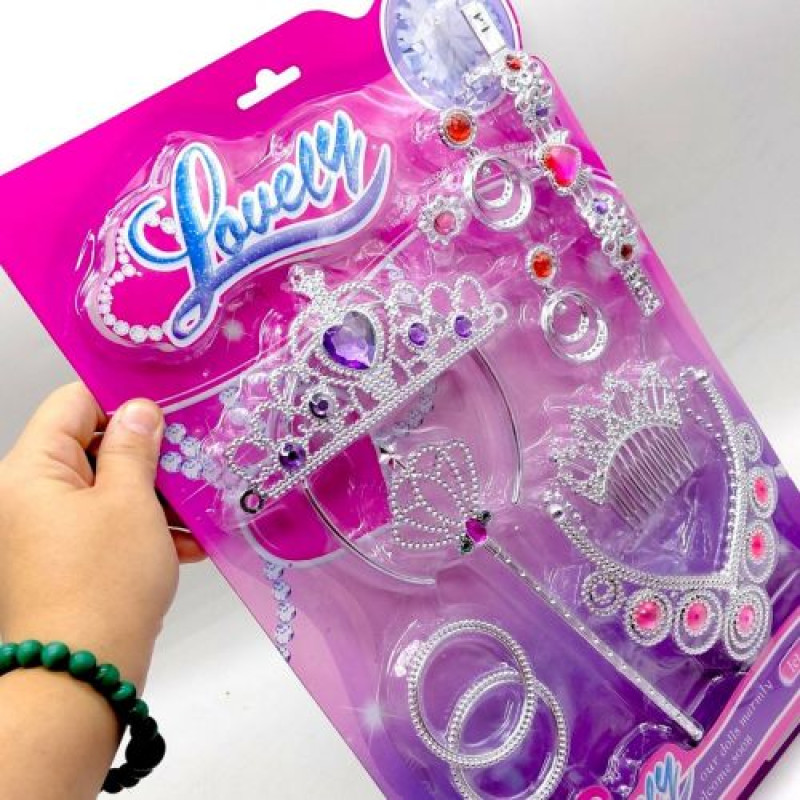 Набір прикрас Lovely СЕРЦЕ (ФІОЛЕТОВИЙ)