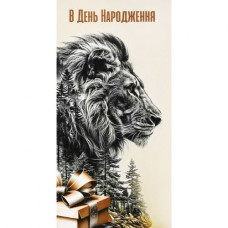 Конверт вітальний (для грошей) 16.5х9х0,5 см