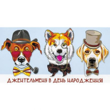 Конверт вітальний (для грошей) 16.5х9х0,5 см