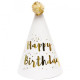 Ковпак дитячий Happy birthday (БІЛИЙ)