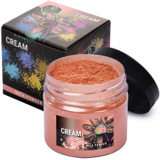 Слюдяний пігментний порошок CREAM (Крем) для епоксидної смолі, мила, макіяжу та манікюру, банку (57 г)