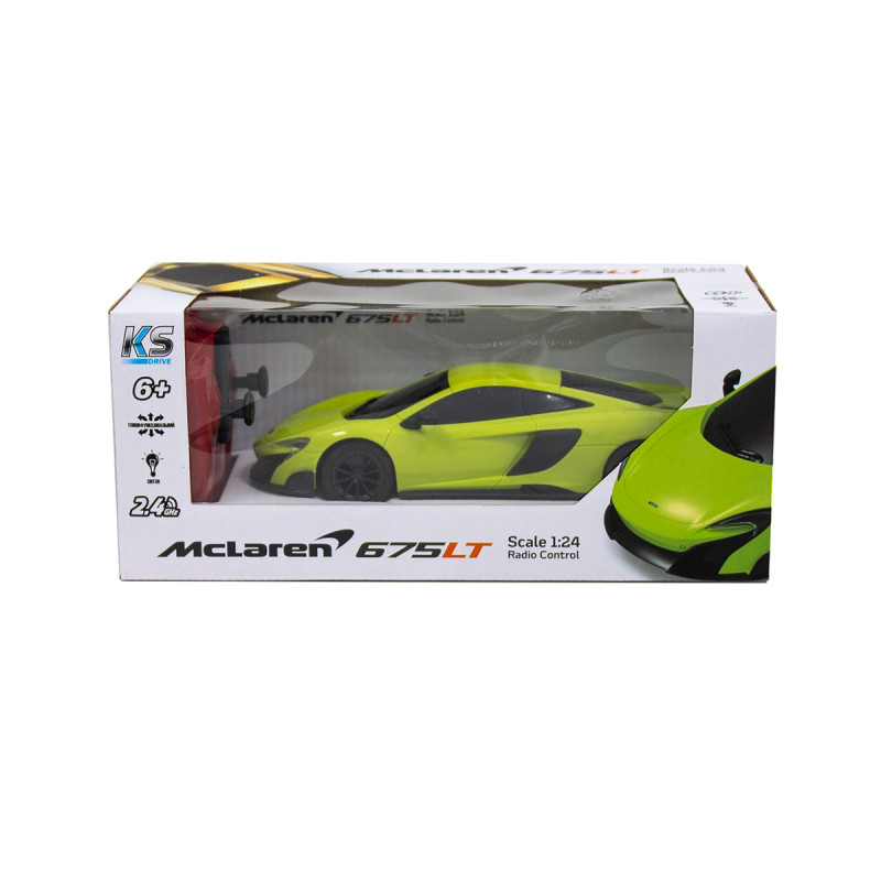Автомобіль KS Drive на радіокеруванні  - Mclaren 675LT (1:24, 2.4Ghz, зелений)
