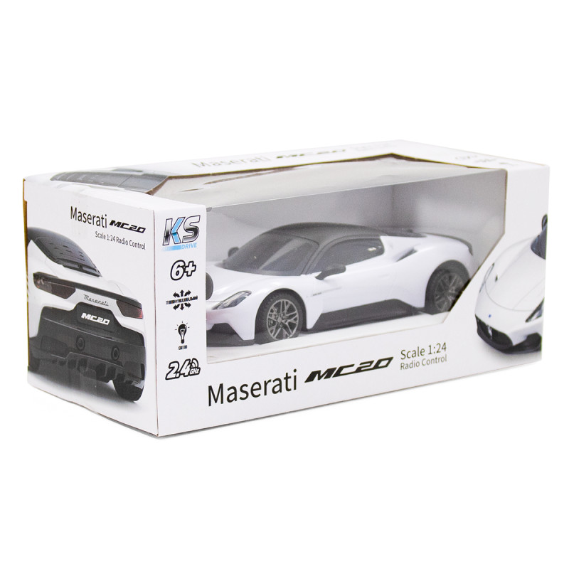 Автомобіль KS Drive на радіокеруванні  - Maserati MC20 (1:24, білий)