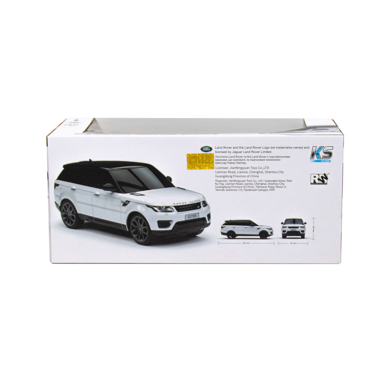 Автомобіль KS Drive на радіокеруванні  - Land Rover Range Rover Sport (1:24, 2.4Ghz, білий)