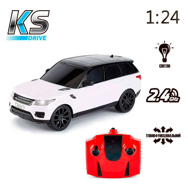 Автомобіль KS Drive на радіокеруванні  - Land Rover Range Rover Sport (1:24, 2.4Ghz, білий)