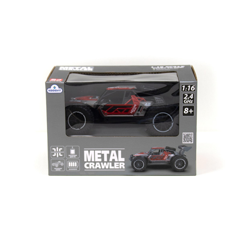 Автомобіль Metal Crawler на радіокеруванні – Nova (сіро-червоний, 1:16)