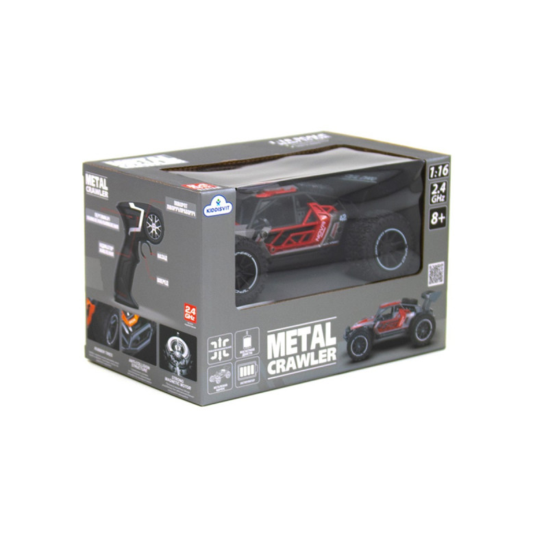 Автомобіль Metal Crawler на радіокеруванні – Nova (сіро-червоний, 1:16)