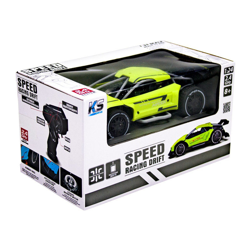 Автомобіль Speed racing drift на радіокеруванні – Mask (зелений, 1:24)