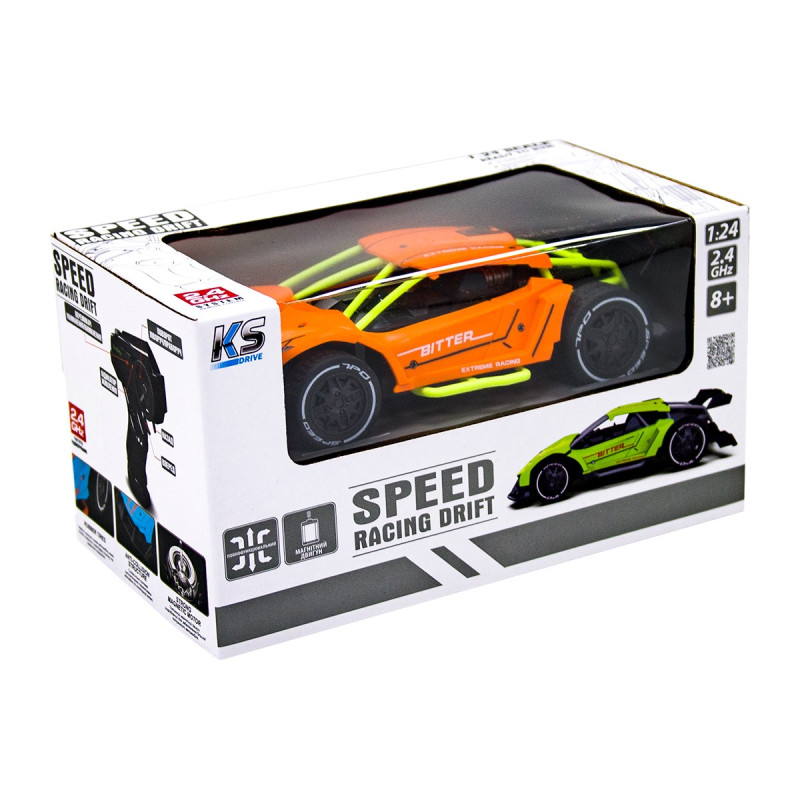 Автомобіль Speed racing drift на радіокеруванні – Bitter (оранжевий, 1:24)