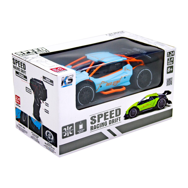 Автомобіль Speed racing drift на радіокеруванні – Red Sing (блакитний, 1:24)