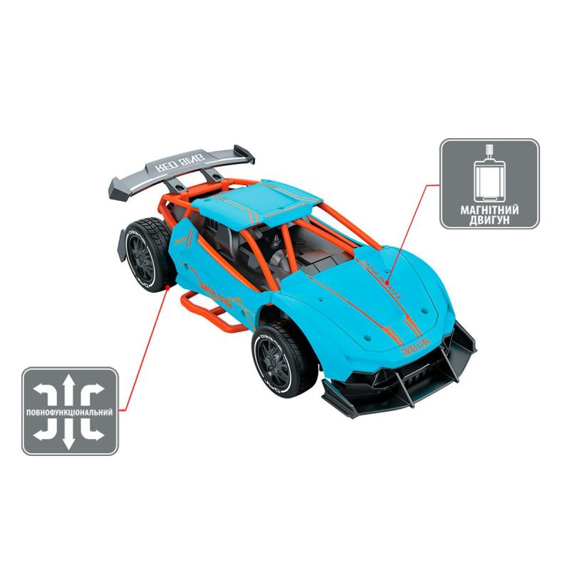 Автомобіль Speed racing drift на радіокеруванні – Red Sing (блакитний, 1:24)