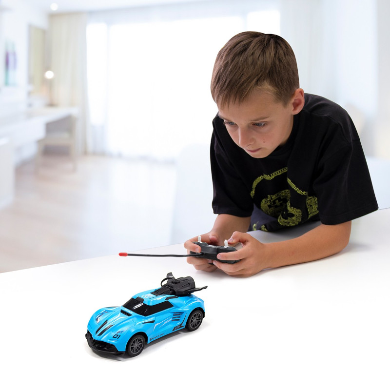 Автомобіль Spray Car на радіокеруванні  – Sport (блакитний, 1:24, світло, функція туман)