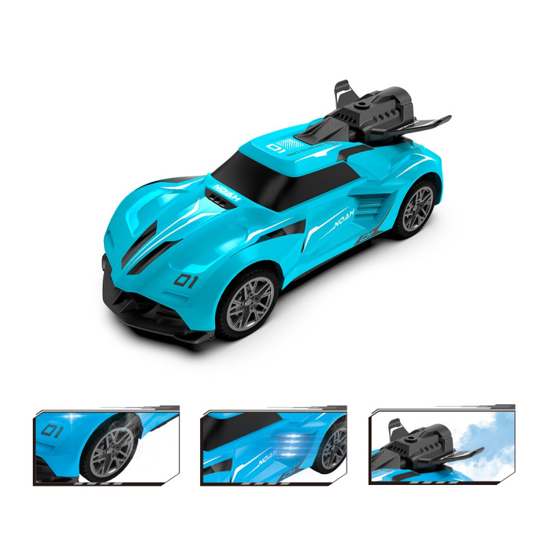 Автомобіль Spray Car на радіокеруванні  – Sport (блакитний, 1:24, світло, функція туман)
