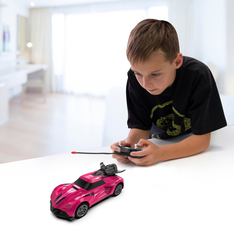 Автомобіль Spray Car на радіокеруванні  – Sport (рожевий, 1:24, туман)