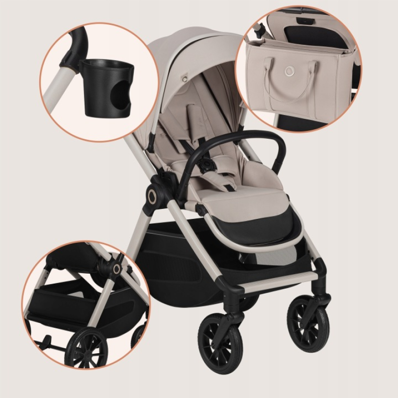 Універсальна коляска 3 в 1 Lionelo LAYLA 3IN1 BEIGE SAND