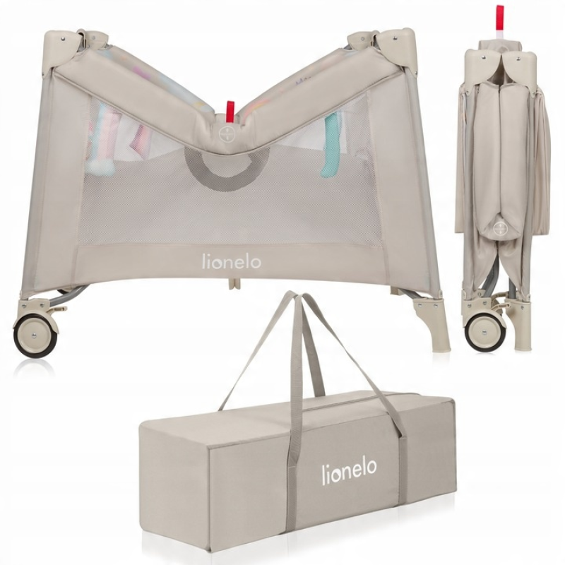 Манеж Lionelo MILLE PLUS GREY BEIGE