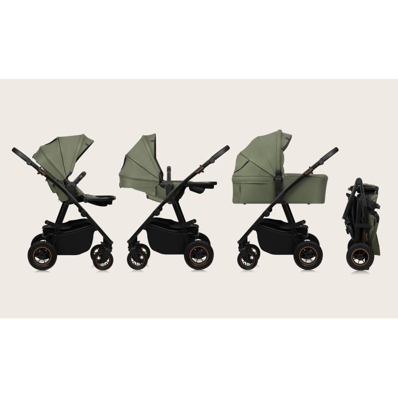 Універсальна коляска 2 в 1 Lionelo AMBER PLUS GREEN FOREST