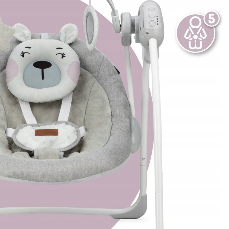 Крісло-гойдалка MoMi LISS Bear Pink
