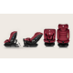 Детское автокресло Lionelo BASTIAAN RWF i-Size RED BURGUNDY
