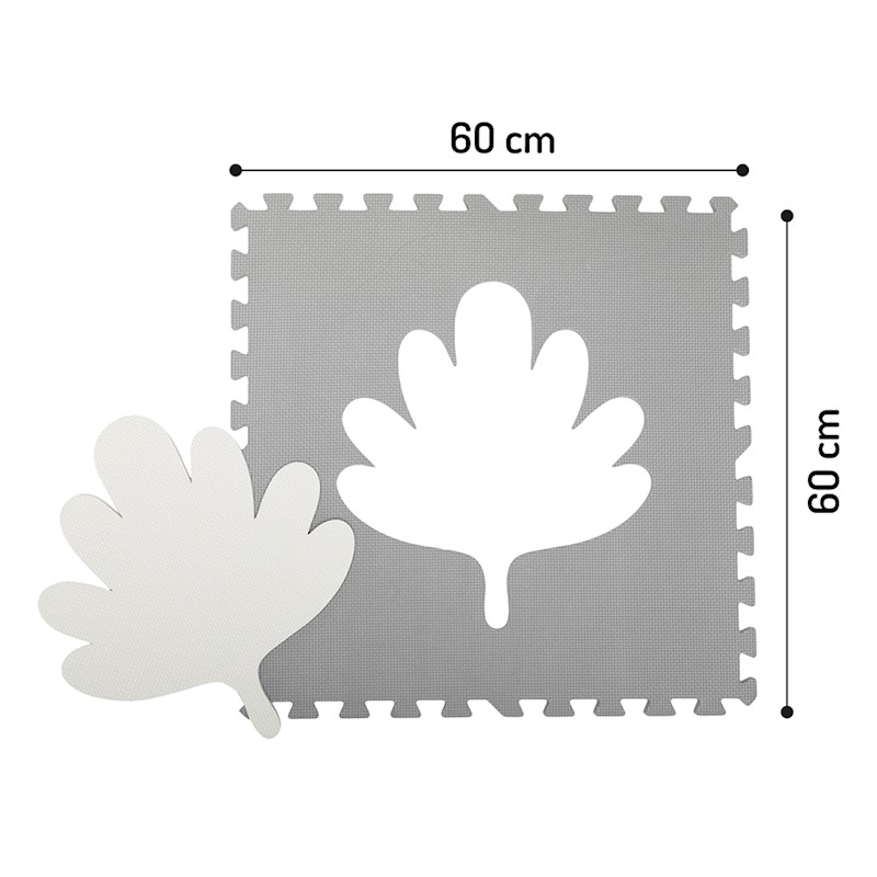 Розвиваючий килимок MoMi FELI 3D Gray (120x120 см)