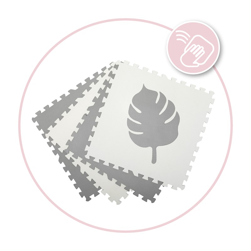 Розвиваючий килимок MoMi FELI 3D Gray (120x120 см)