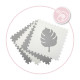 Розвиваючий килимок MoMi FELI 3D Gray (120x120 см)