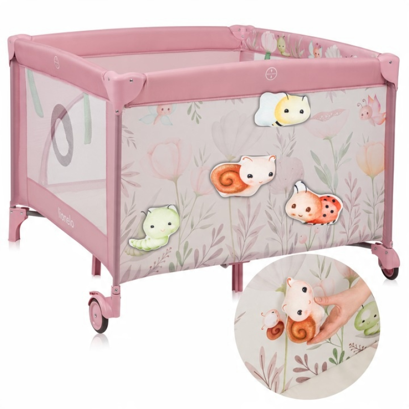 Манеж Lionelo MILLE PLUS PINK