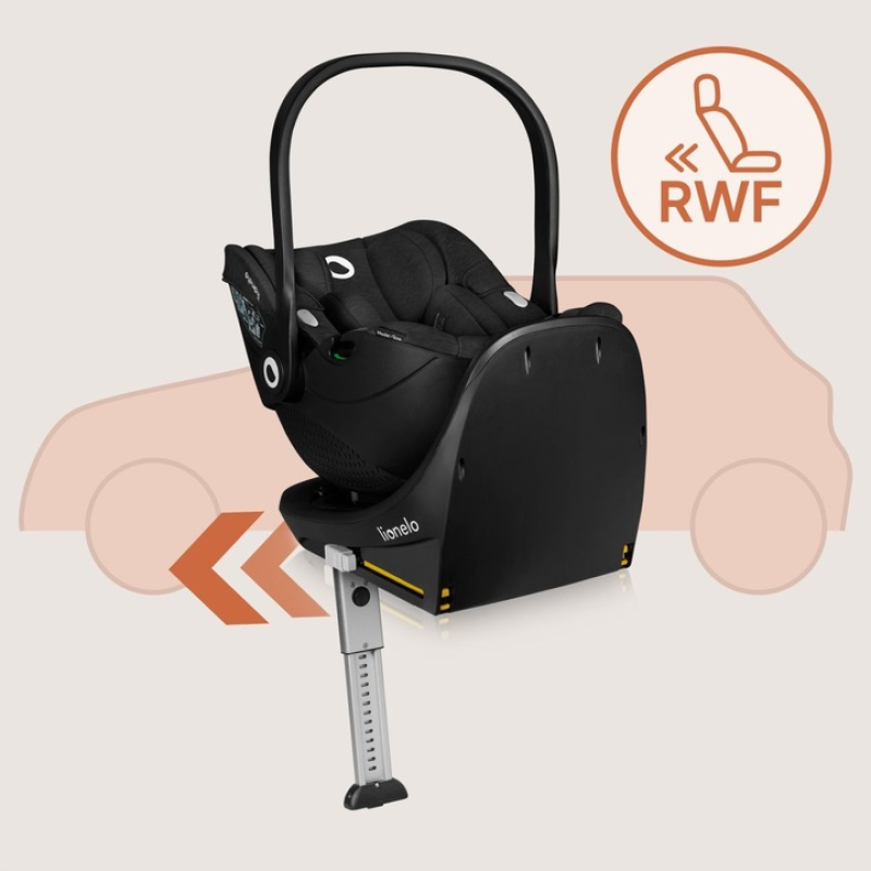 База з автокріслом Lionelo MOXIE I-SIZE SET BLACK CARBON