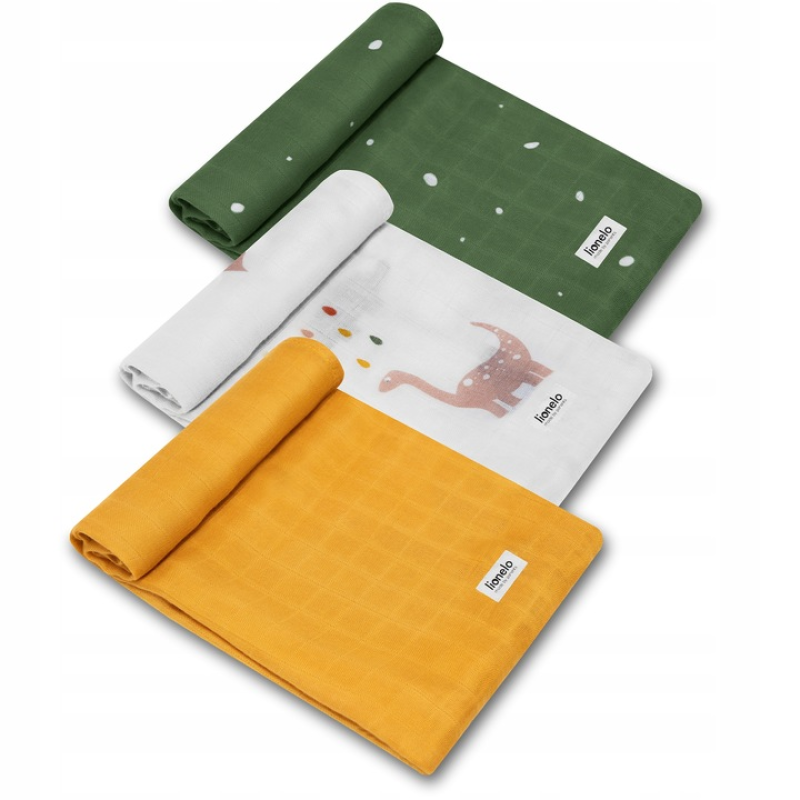 Набір пелюшок Lionelo DINO BAMBOO BOX Multicolor