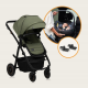 Універсальна коляска 3 в 1 Lionelo AMBER PLUS GREEN FOREST