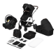 Універсальна коляска 3 в 1 Lionelo AMBER BLACK SILVER