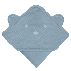 Рушник Lionelo MUSLIN HOODED TOWEL GREY SKY