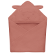 Рушник Lionelo MUSLIN HOODED TOWEL RED CORAL