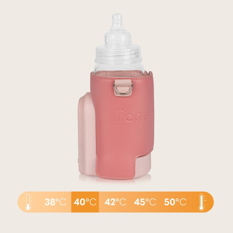 Підігрівач пляшок  Lionelo THERMUP GO EVO CORAL PINK