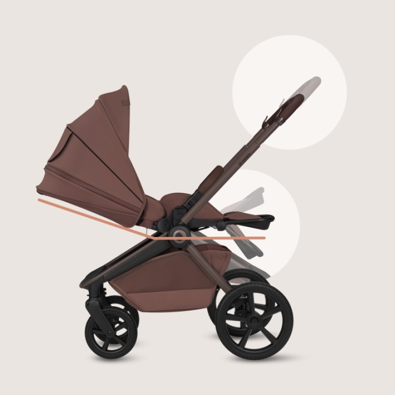 Універсальна коляска 3 в 1 Lionelo FREYA 3IN1 BROWN CHOCOLATE