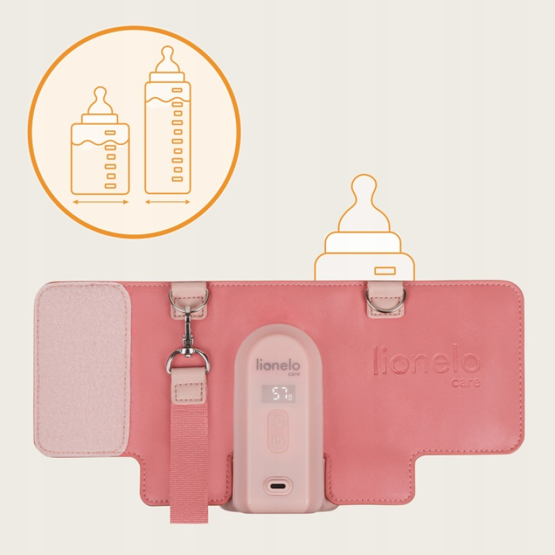 Підігрівач пляшок  Lionelo THERMUP GO EVO CORAL PINK