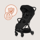 Прогулянкова коляска Lionelo JULIE AIR BLACK ONYX