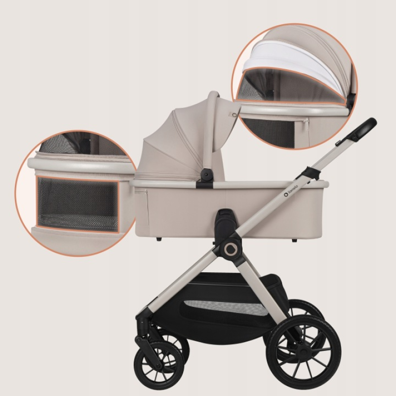 Універсальна коляска 3 в 1 Lionelo LAYLA 3IN1 BEIGE SAND