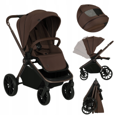 Універсальна коляска 2 в 1 Lionelo MIKA PLUS 2IN1 MOCHA MOUSSE