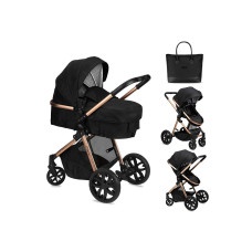 Коляска універсальна 2 в 1 MoMi LIMURU 2in1 black